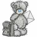 Teddy Bear You received a letter machine embroidery design
